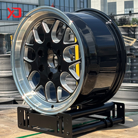 Jantes de course forgées en 2 pièces, jantes Drag 17 20 pouces S77 HD Noir brillant 17x10 20x9 5x114.3 6x139.7 pour Supra Ford F-150 Mustang