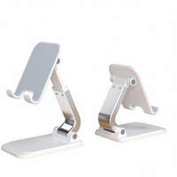 Magnifique support de bureau mobile en acier plaqué aluminium pliable avec logo personnalisé, 1 pièce, support d'affichage pratique