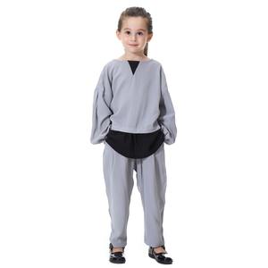 C0025 estilo turco traje modesto niños musulmanes Conjunto 2 uds manga larga árabe niñas Camisa larga y <span class=keywords><strong>pantalones</strong></span> conjuntos - Product Image 3