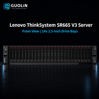 Server AI Lenovo ThinkSystem SR665 V3 2U Spesifikasi Maksimal 2x AMD EPYC 6TB TruDDR5 3x GPU 40 Bay Server Komputasi Performa Ekstrem
