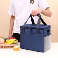 Sac à déjeuner isotherme pour bento, grand format, portable, en aluminium épais, imperméable, sac à glace isolant pour enfants