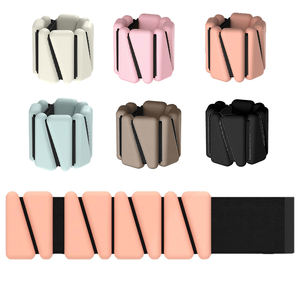 Paire de poids de cheville et de poignet réglables en silicone 1LB/2LB/4LB, bracelet lesté personnalisé <span class=keywords><strong>pour</strong></span> le yoga, la danse, le Pilates, <span class=keywords><strong>les</strong></span> exercices en piscine, le jogging - Product Image 1