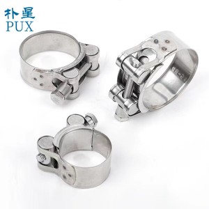 Abrazadera de manguera de potencia galvanizada 2024 <span class=keywords><strong>PUX</strong></span> W1/W2/W4/abrazadera de manguera de servicio pesado de aro de garganta fuerte - Product Image 4
