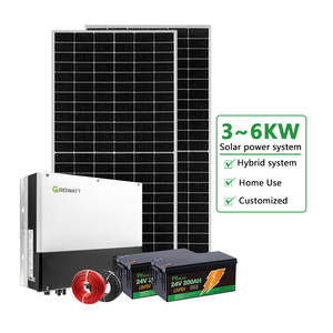 Sistema Solar Híbrido Growatt de 5kw, 3kw, 6kw, 4kw Completo para el Hogar, Sistema Solar de 3 Kw, 5kw, 6kw, 4kw, Sistema de Energía Solar Híbrido, Batería Solar - Product Image 2