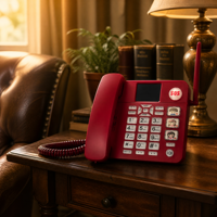 Teléfono Inalámbrico Fijo 4G-LTE PEAKSOUND P-620G con Sistema de Intercomunicación en Red para Tarjetas SIM