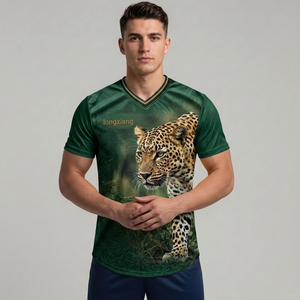 Camisetas de Fútbol Personalizadas por Sublimación OEM, Camisetas de Fútbol Transpirables al por Mayor <span class=keywords><strong>para</strong></span> Equipos - Product Image 1