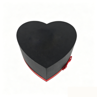 Kotak Bunga Abadi Bentuk Hati Grosir Pabrik, Mawar Awet Merah & Putih, Logo Custom untuk Hadiah Valentine & Pernikahan