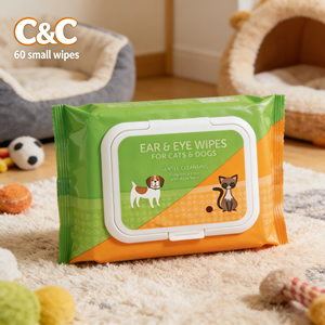 Lingettes pour animaux de compagnie pour les yeux, désodorisantes, lingettes pour les oreilles et les yeux des animaux de compagnie - Product Image 3