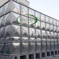 Estructura de acero superior galvanizada por inmersión en caliente Torre de tanque de agua Torre de acero elevada seccional modular Tanque de agua