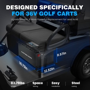 <span class=keywords><strong>Batterie</strong></span> Lithium <span class=keywords><strong>à</strong></span> Décharge Profonde pour Chariot <span class=keywords><strong>de</strong></span> Golf 36V 105Ah 48V 72V – Remplacement Plug-and-Play UN38.3 CE – Kit <span class=keywords><strong>de</strong></span> Mise <span class=keywords><strong>à</strong></span> Niveau <span class=keywords><strong>Batterie</strong></span> LiFePO4 Haute Qualité - Product Image 2