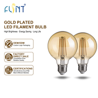 Ampoule LED à filament G25/G80 7W 800LM dimmable CRI 80 AC 120V/AC220-240V pour éclairage décoratif maison, café, hôtel - Vente chaude