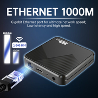 TV Box Inteligente con Ethernet de 1000M, Wifi6, 4GB, 64GB, Reproductor Multimedia 8K, Wifi Dual 5G, TV Box Inteligente OTT 8K con Sistema Operativo Android 14.0