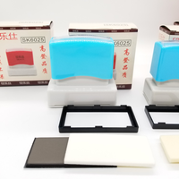 SK6025 Tampons de bureau photosensibles pour enseignants, auto-encreurs, pré-encrés, tampons flash, tampons double mousse avec trou d'encre