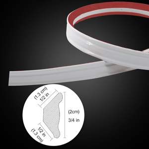 Quadrant en PVC, bande <span class=keywords><strong>de</strong></span> <span class=keywords><strong>calfeutrage</strong></span> flexible, garniture <span class=keywords><strong>d</strong></span>'angle, garniture à peler et à coller pour moulage, bord <span class=keywords><strong>de</strong></span> carrelage, plafond, coin <span class=keywords><strong>de</strong></span> mur, plinthe - Product Image 2