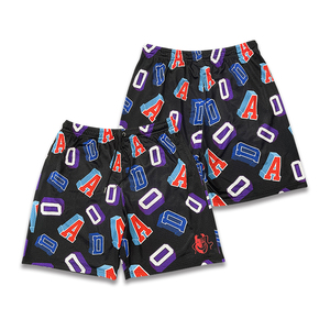 Custom Breathable Fabric Sublimation Design <b>Men</b> Sports Street Wear Free Design Mesh Basketball <b>Shorts</b> - Product Image 3