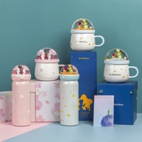 Mug en céramique moderne à micro-paysage, motif ours de dessin animé avec arc et flèche, cadeaux d'affaires, compatible lave-vaisselle et micro-ondes
