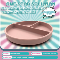 Offre Spéciale sans BPA sucette tasse alimentation en Silicone de qualité alimentaire durable de haute qualité personnalisable couleur bébé assiette