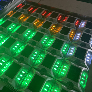 4pcs White <strong>LED</strong> <strong>Solar</strong> Road Stud Aluminum Material IP68 Driveway <strong>Markers</strong> Traffic Light Road <strong>Lane</strong> Divider for Road Warning - Product Image 6