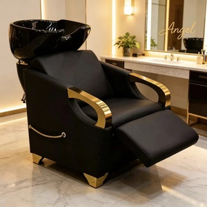Fauteuil de lavage de cheveux en céramique avec bac de lavage intégré pour salons de coiffure, instituts de beauté et spas - Product Image 3