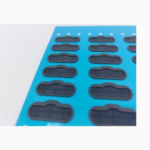 Die Cutting Excellent Black Color PORON EVA PE Foam <b>Silicon</b> Foam Die-Cuts Pads Self-Adhesive PET Blue Transparent Film - Product Image 3