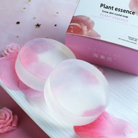 Savon Solide Transparent aux Enzymes Actives, Rose, pour Zones Intimes, Fait Main, aux Huiles Essentielles, en Stock
