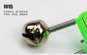 Haute qualité mer pôle cloche veilleuse alarme pêche cloche lancer pôle roche double cloche clip mer pêche accessoires pêche - Product Image 6