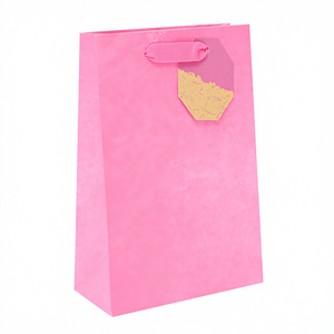 Saludos del Reino Unido |   Bolsa de Regalo Rosa Sólido Mediana para Ella/Amiga |   Fiestas de Cumpleaños/Bodas/Felicidades/Navidad/Año Nuevo |   China - Product Image 1