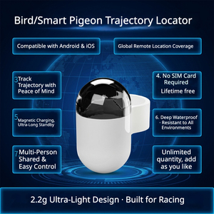Traceur GPS pour oiseaux, dispositif de localisation précis en temps réel via Bluetooth, étiquette intelligente anti-perte pour pigeons, perroquets et volailles - Product Image 2