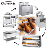 KeukenMax Complete KFC Volledige Set Oplossing Commerciële Restaurantkeuken Machines Fastfood Catering Apparatuur