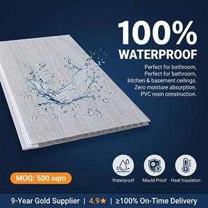 Panneaux de plafond décoratifs 3D modernes en PVC pour hôtels, bureaux et projets commerciaux – <span class=keywords><strong>Prix</strong></span> des panneaux de plafond en PVC pour projets d'aménagement intérieur - Product Image 1