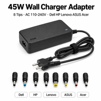 Chargeur universel pour ordinateur portable THEONE 45W 18.5V 19V 19.5V 20V Adaptateur secteur pour ordinateur portable avec prix d'usine en gros