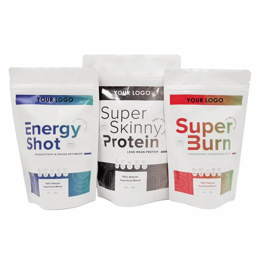 Private Label Super Green Vegan Organic Energy Supplement Health Care Superfood Powder With Vitamin C&E Probiotics