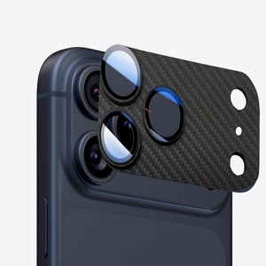 Miếng dán bảo vệ <span class=keywords><strong>camera</strong></span> iPhone 17 Pro Max, chống bụi, chống rơi, họa tiết sợi <span class=keywords><strong>carbon</strong></span> giả, mờ HD, 17PRO MAX PM - Product Image 3