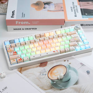 คีย์บอร์ดแบบมีสาย LEOBOG รุ่น Hi75c RGB แบบปรับแต่งได้ โครงสร้างอะลูมิเนียมแบบ Gasket ออกแบบตามหลักสรีรศาสตร์สำหรับเดสก์ท็อป เสียงมาจองใหม่ ไร้เสียงรบกวน - Product Image 3