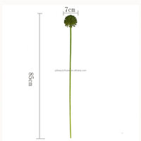 Fleur artificielle en plastique souple L746, fleur d'oignon, Allium Giganteum, longue tige, fausse fleur pour arrangement de mariage et décoration intérieure