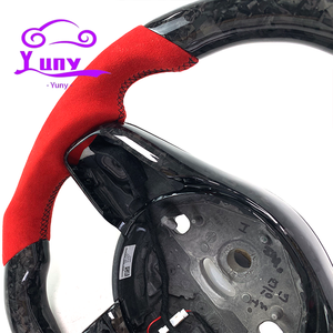 Accessoires d'intérieur costume pour <span class=keywords><strong>Jaguar</strong></span> XE XF XJL F-Type R S coupé personnalisé en fibre de carbone forgé voitures volant LED personnalisation - Product Image 4