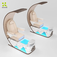 BOJUE Anti-acétone cuir ongles Salon meubles électrique luxe pied Spa Massage pédicure chaise
