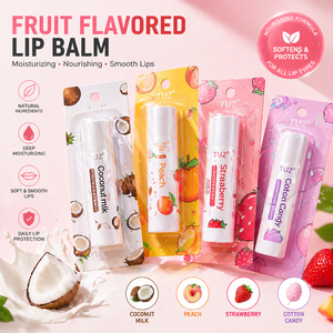 Bálsamo Labial con Sabor a Frutas Naturales, Hidratante de Larga Duración, Marca Privada, Cuidado Labial para Niños y Adultos, OEM - Product Image 1