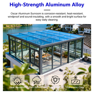 Pavillon de jardin extérieur sur mesure en aluminium et verre, véranda de luxe <span class=keywords><strong>avec</strong></span> plafond à lames, pour fêtes et usage extérieur - Product Image 2