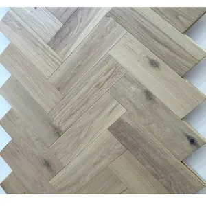 KANGTON Herringbone/मछली की हड्डी लकड़ी फर्श चिकनी सतह के साथ अमेरिकी काले अखरोट दृढ़ लकड़ी का फर्श