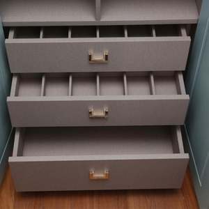 Armoire simple en bois de style nordique de luxe SANTOPOVA, armoire de rangement pour chambre à coucher, armoire blanche à 4 portes, meubles de chambre à coucher - Product Image 6