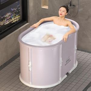 Vente chaude Ménage <span class=keywords><strong>Pliable</strong></span> Ovale Nylon Tissu <span class=keywords><strong>Baignoire</strong></span> <span class=keywords><strong>Adulte</strong></span> <span class=keywords><strong>Douche</strong></span> Sueur Vapeur Allongé Trempage <span class=keywords><strong>Baignoire</strong></span> - Product Image 2