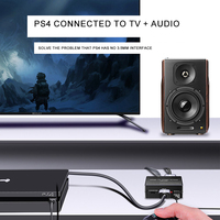 Répartiteur audio 4K HD avec décodage, sortie audio numérique analogique 3,5 mm, convertisseur optique SPDIF, décodeur vidéo