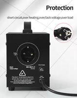 1000VA contrôle CPU numérique AC monophasé 220V AVR régulateurs de tension automatiques stabilisateurs 1KVA avec Protection contre les courts-circuits