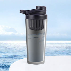 Nuevo Diseño <span class=keywords><strong>de</strong></span> Vaso Mezclador <span class=keywords><strong>de</strong></span> Proteínas para Fitness, <span class=keywords><strong>Agitador</strong></span> Estacionario Móvil, Acero Inoxidable 304 <span class=keywords><strong>de</strong></span> Grado Alimenticio, Doble Capacidad 500ml/750ml - Product Image 4
