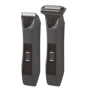 Recortadora doble, recortadora de vello corporal eléctrica lavable para hombres, depiladora, afeitadora corporal, Kit de aseo para <span class=keywords><strong>Barba</strong></span> - Product Image 1