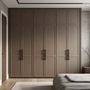 Armoire modulaire en bois massif de conception française moderne personnalisée pour la maison, la chambre à coucher, le vestiaire, le plafond, armoire de rangement tendance - Product Image 5