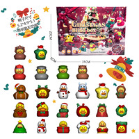 Noël compte à rebours canard calendrier de l'avent Mini vinyle dessin animé Figurine jouet pour enfants PVC matériel aveugle boîte unisexe fabriqué en chine