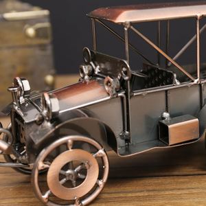 Ornements de Voitures Métalliques Vintage, Modèles de Véhicules Anciens Créatifs en Diecast, Artisanat pour la Décoration de Bureau à Domicile - Product Image 4