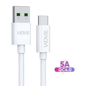 VIDVIE CE chứng nhận bền qc4.0 5A siêu nhanh Sạ<span class=keywords><strong>c</strong></span> Loại <span class=keywords><strong>C</strong></span> USB dây <span class=keywords><strong>C</strong></span>áp truyền dữ liệu cho Android - Product Image 1